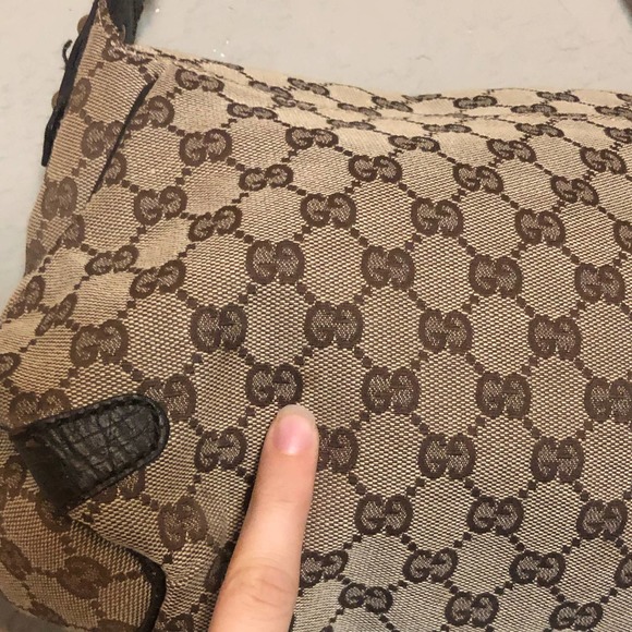 Vintage 90’s Gucci by Tom Ford Horsebit Monogram Shoulder Bag Purse - Picture 5 of 10